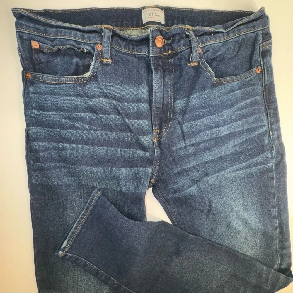 J Crew 250 Skinny Stretch on Demand jean in dark worn-in wash AB689